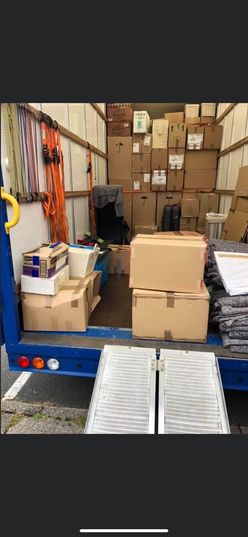 Acme Removals happy customers at their new home