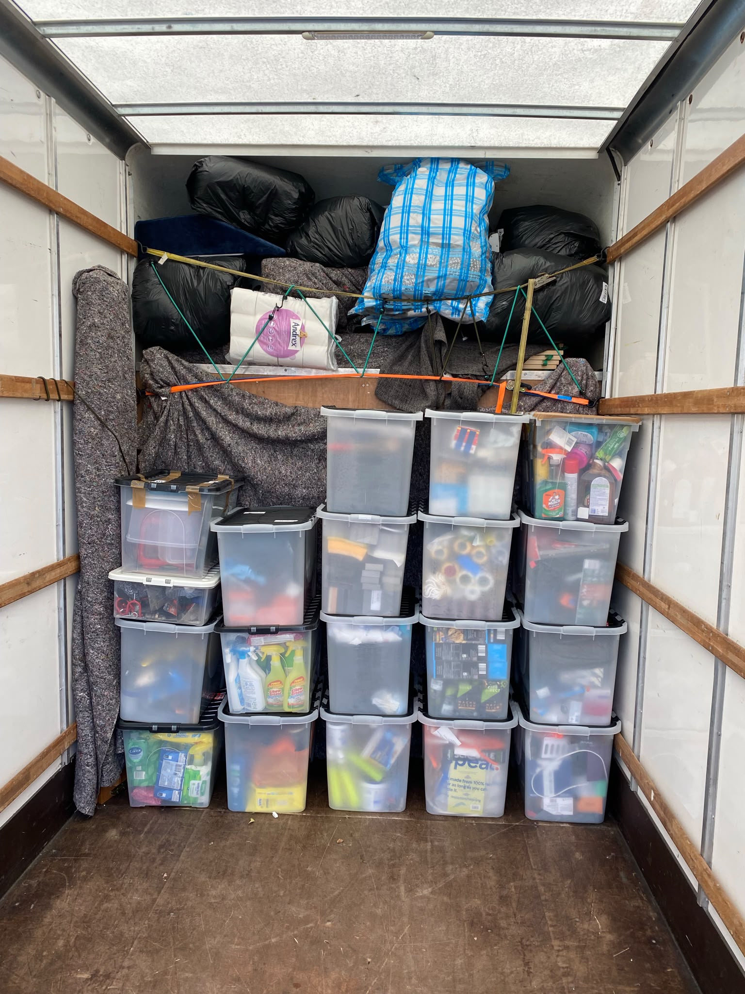 Packing fragile items like glassware and china